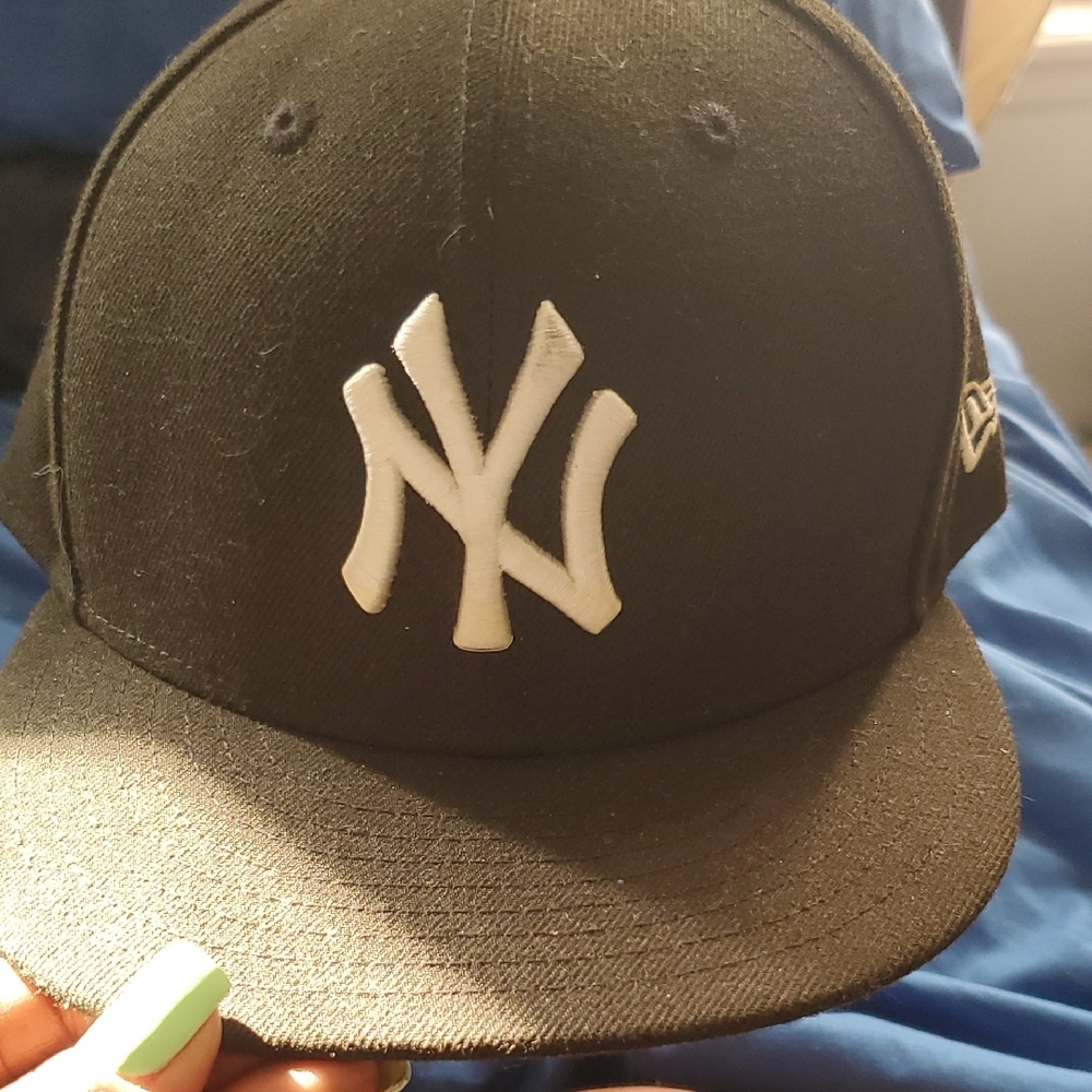 Black New Era Cap with White Logo